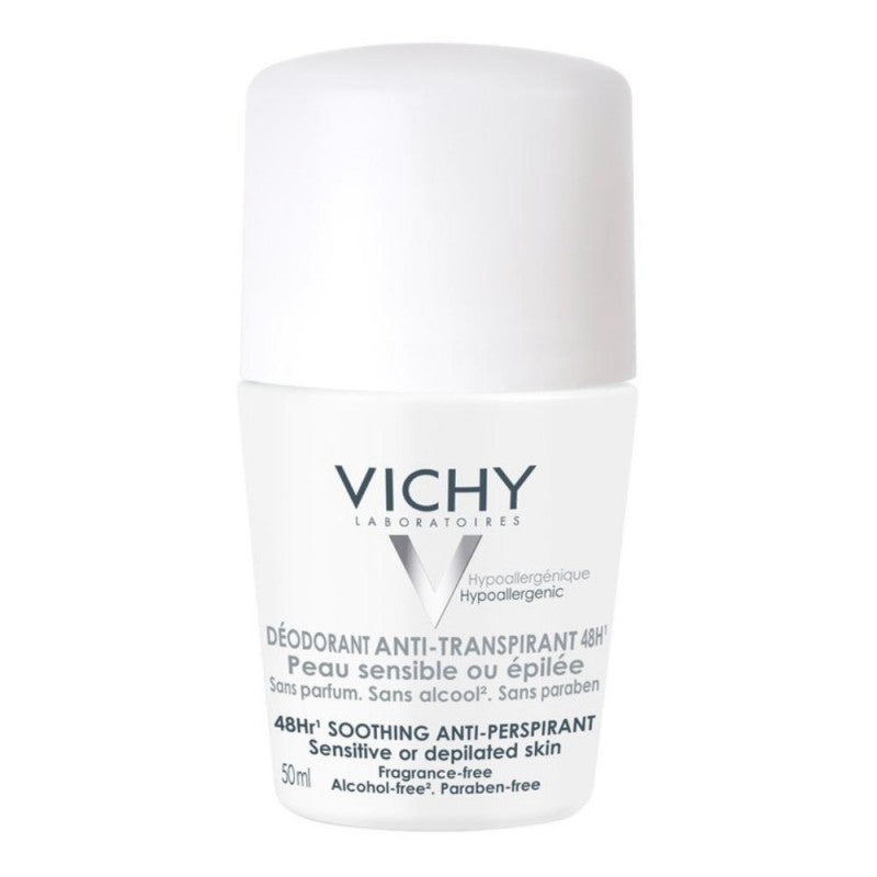 Vichy Deodorant 48h deodorante roll-on per pelli sensibili e irritate 50 Ml