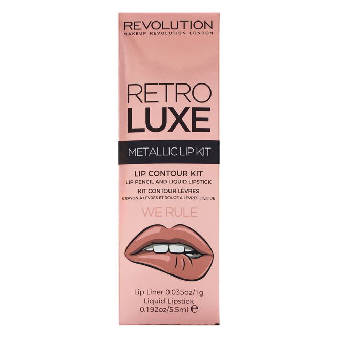 Revolution Makeup Retro Luxe Metallic Lip Kit