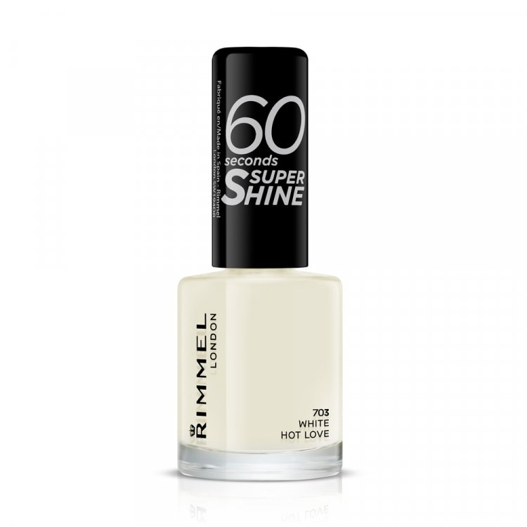 Rimmel London 60 Seconds Super Shine 703 White Hot Love 8ml