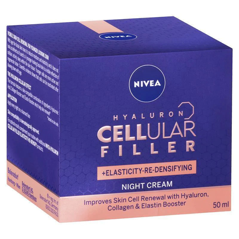 Nivea Hyaluron Cellular Filler Crema Notte Anti-Gravità 50 Ml