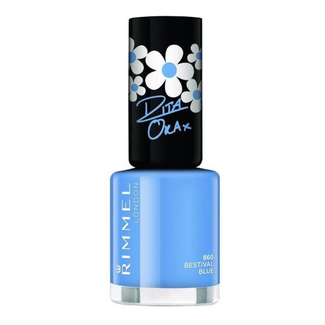 Rimmel London 60 Seconds By Rita Ora 860 Bestival Blue 8ml