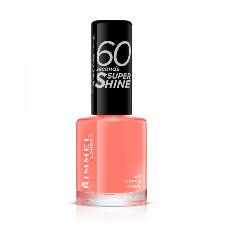 Rimmel London 60 Seconds Super Shine 415 Instyle Coral 8ml