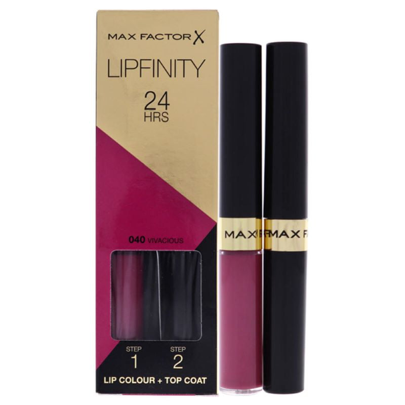 Max Factor Lipfinity Lip Colour + Top Coat - 040 Vivacious 1.9g