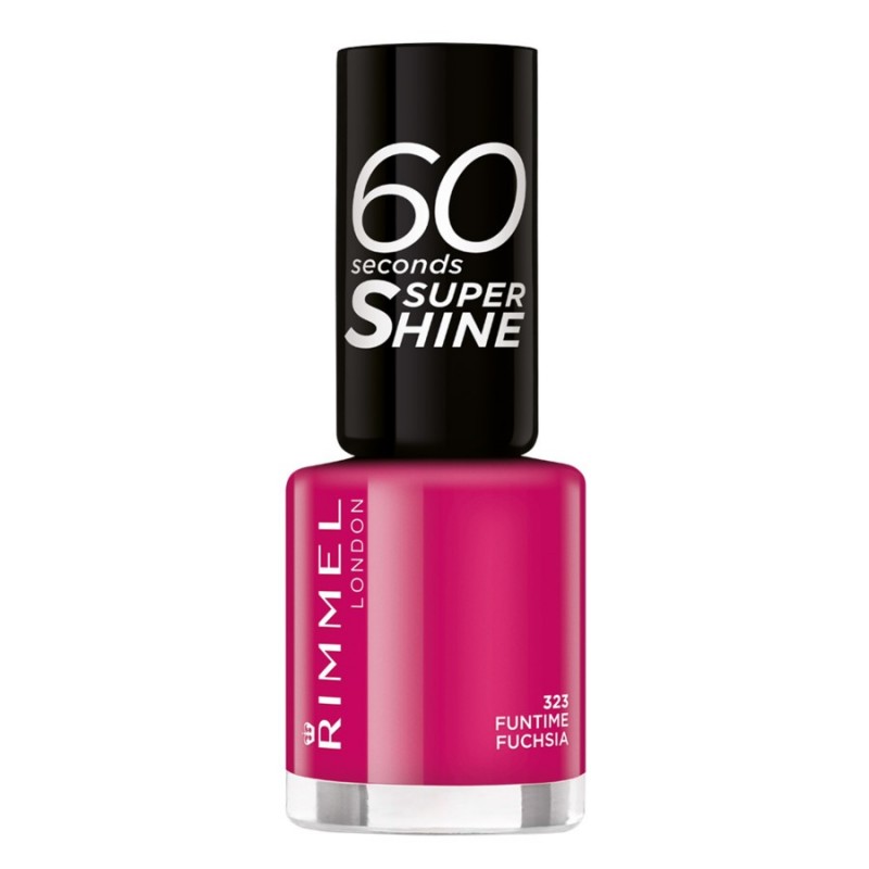 Rimmel London 60 Seconds Super Shine 323 Funtime Fuchsia 8ml